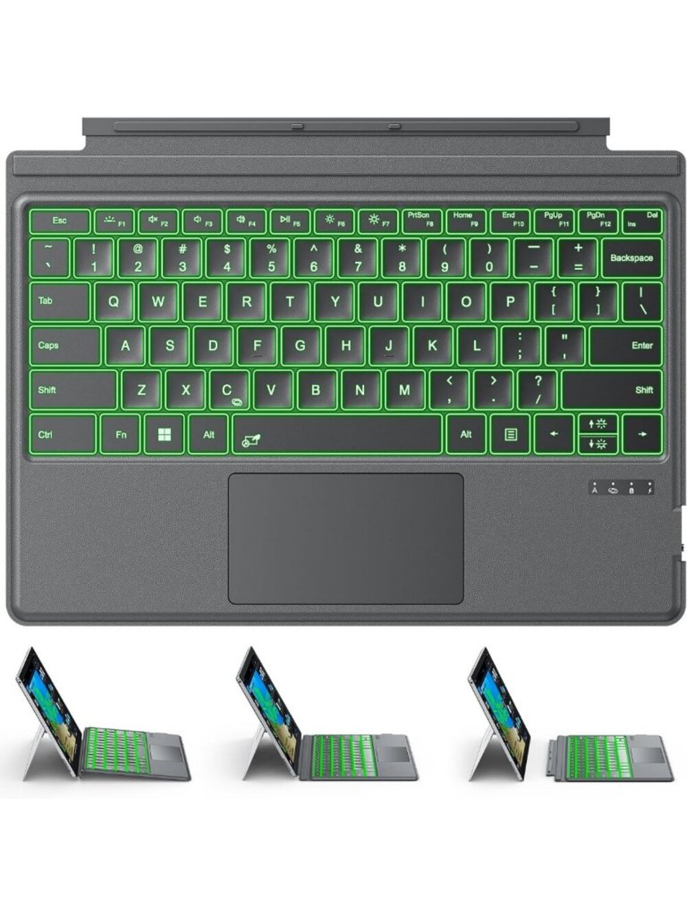 Bluetooth Keyboard for Surface Pro 3-7, Slim & Portable, 12.3 Inch Compatible